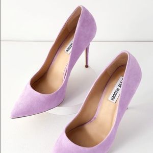Steve Madden Purple Suede Lavender 6 Shoe 👠 Sexy